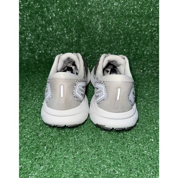 Brooks Ghost 14 Women’s Size 9.5 B Gray White Running Shoes Athletic Sneakers - Picture 6 of 13